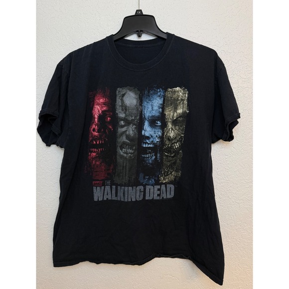 The Walking Dead T Shirt Mens Graphic Zombie AMC TV Show Black Top XL - Picture 1 of 2